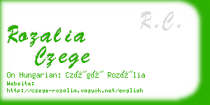 rozalia czege business card